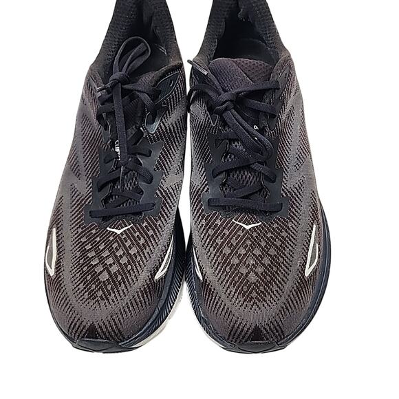Hoka One One Clifton 9 Men\'s Black/White Running Shoes 1127895-BWHT – Size 13 D main image 10